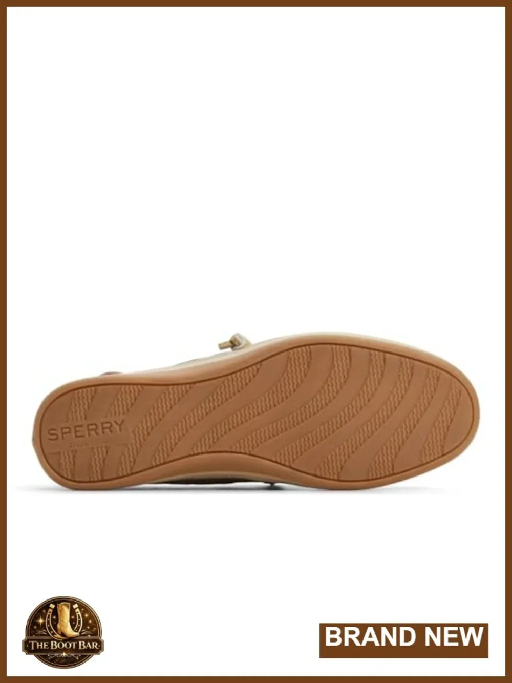 Women's Leather Boat Shoe with Wave-Siping